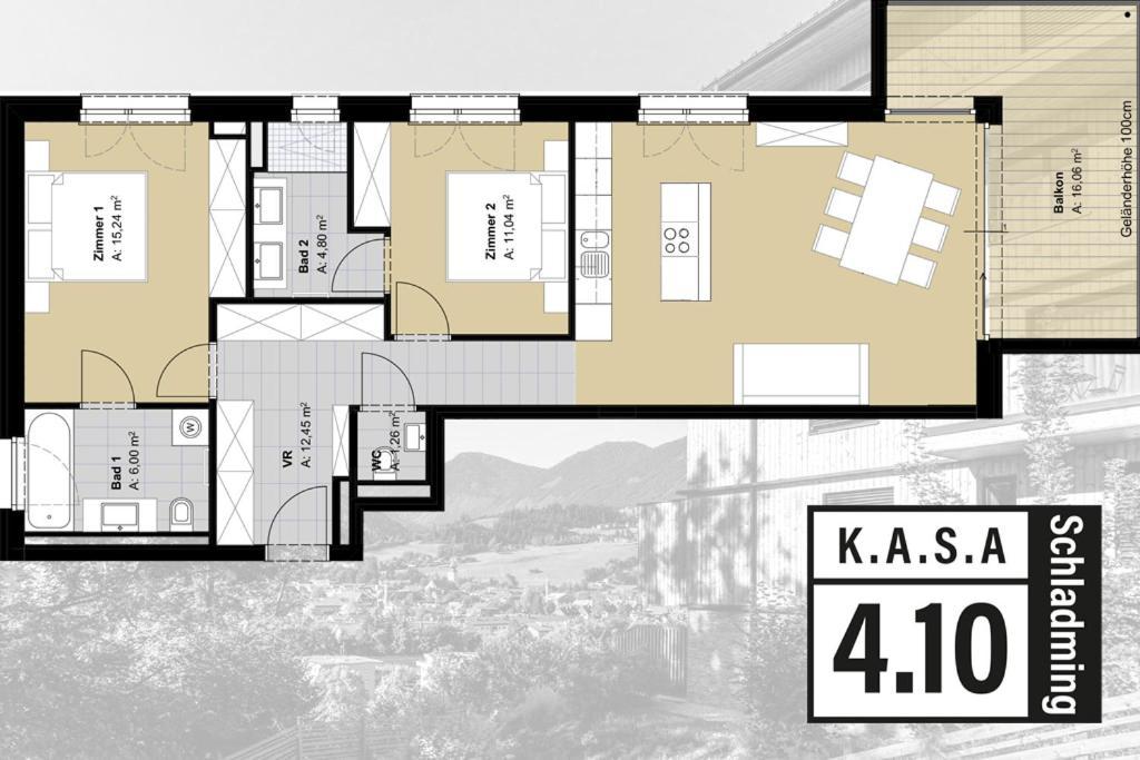 Ferienwohnung Kasa 4.10A Schladming Exterior foto